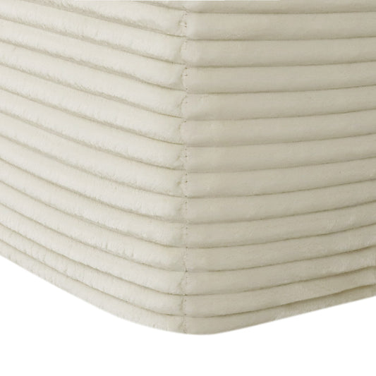Plush Boneless Loveseat — 2-Seat — White