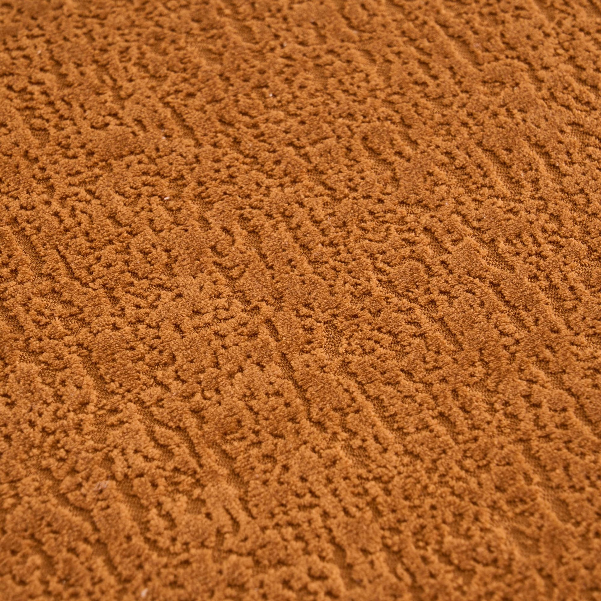 Chenille Spring-Core Compression Sectional — 4-Seat, 99"W — Orange