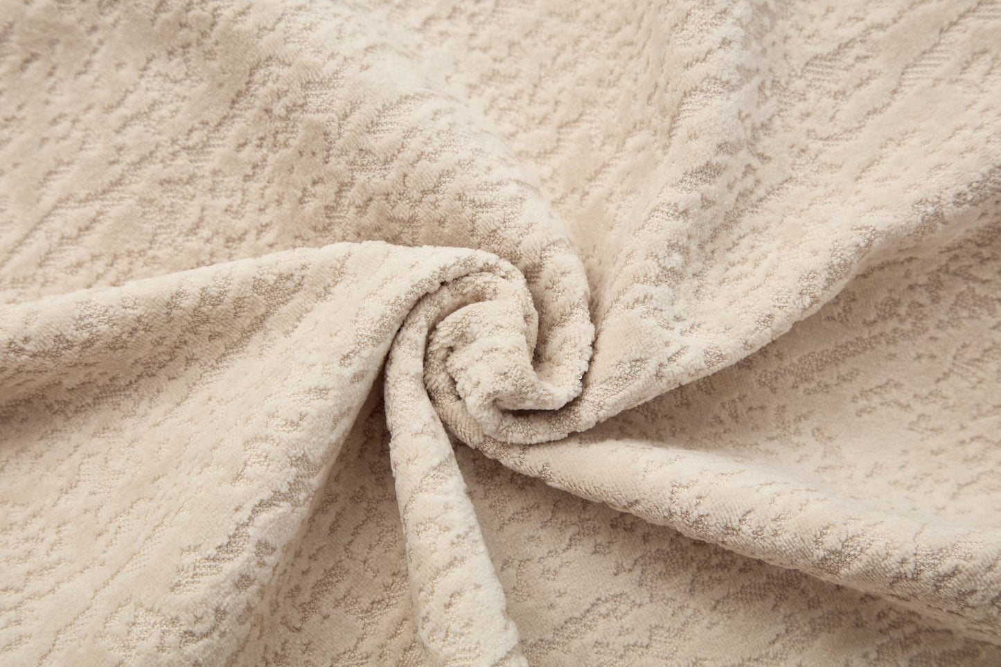 Chenille Spring-Core Compression Sectional — 4-Seat, 99"W — Beige