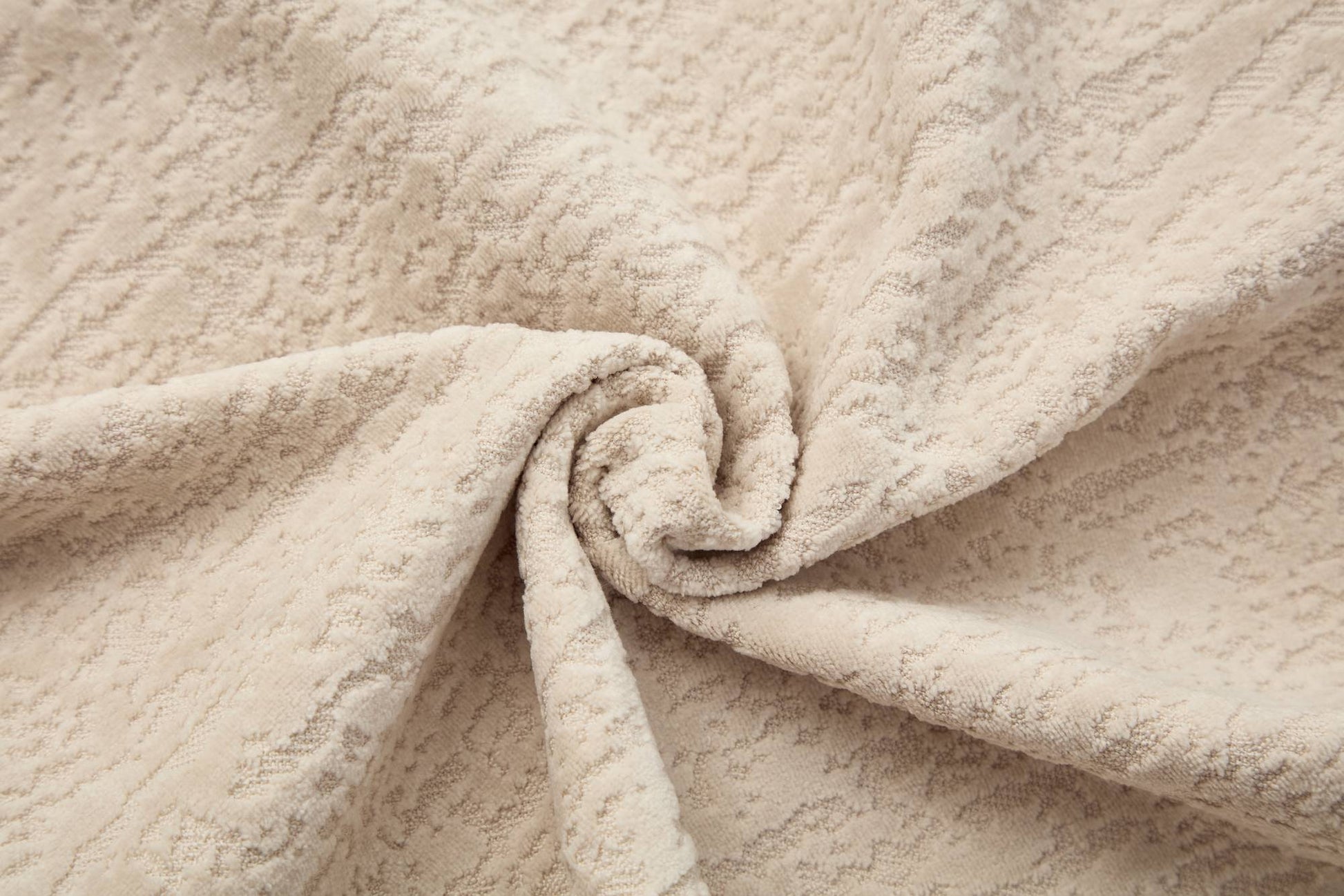 Chenille Spring-Core Compression Sectional — 4-Seat, 99"W — Beige