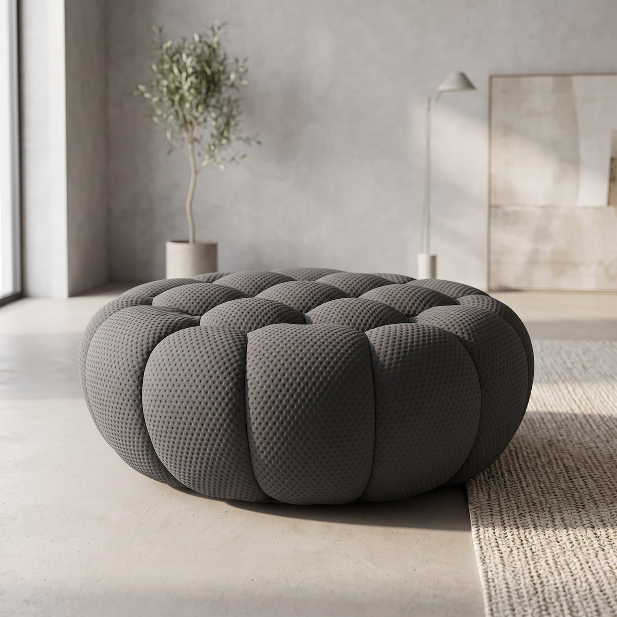 Boneless Sectional — 1/2/3-Seat — Dark Grey / 1 Ottoman