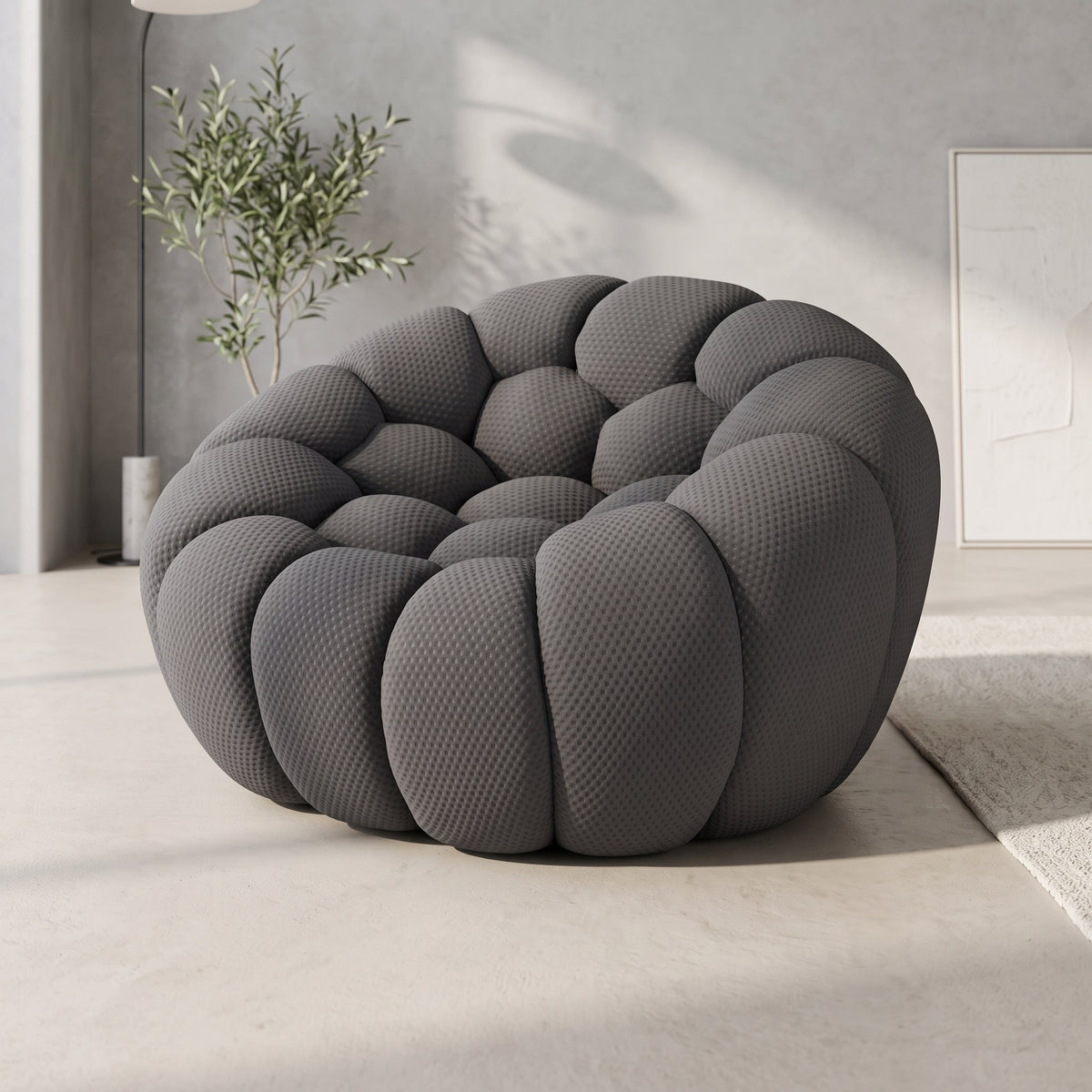 Boneless Sectional — 1/2/3-Seat — Dark Grey / 1-Seat