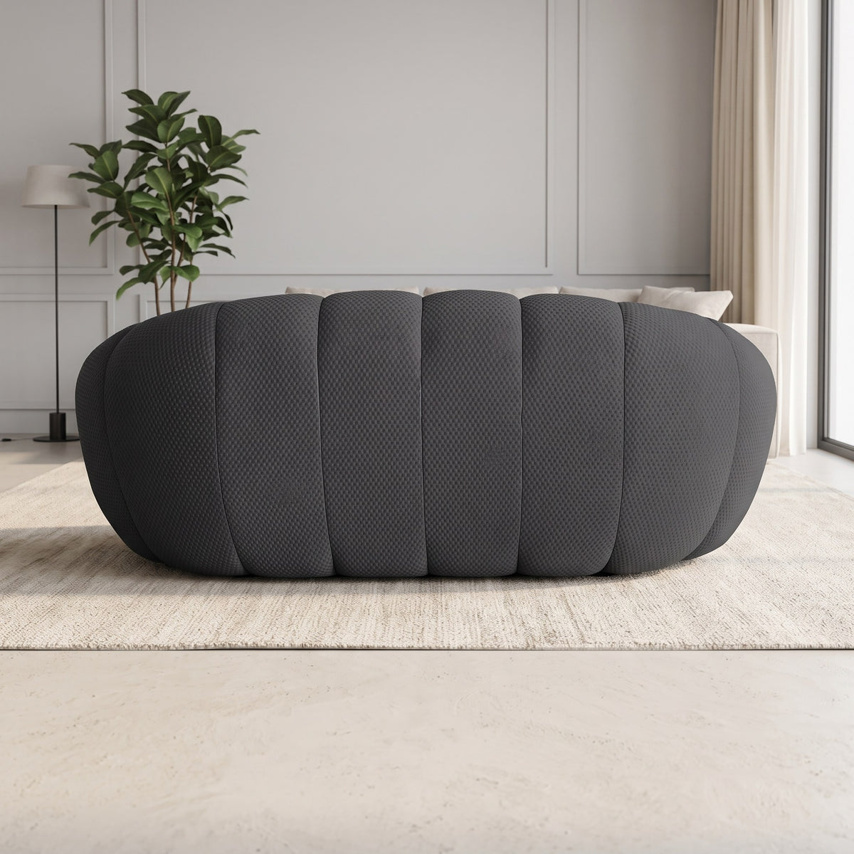 Boneless Sectional — 1/2/3-Seat — Dark Grey / 2-Seat
