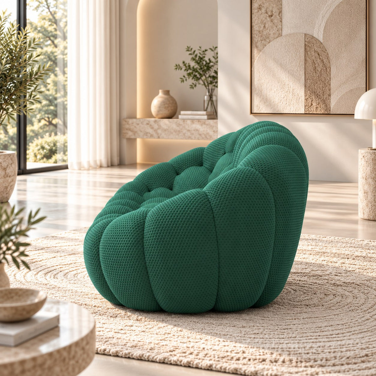 Boneless Sectional — 1/2/3-Seat — Green / 1-Seat