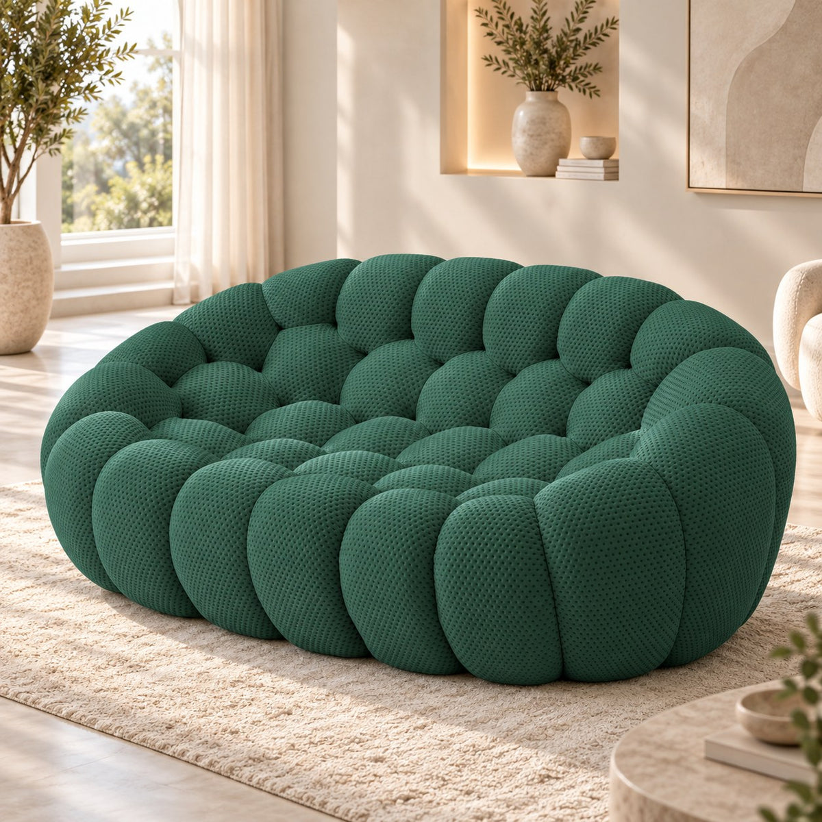 Boneless Sectional — 1/2/3-Seat — Green / 2-Seat