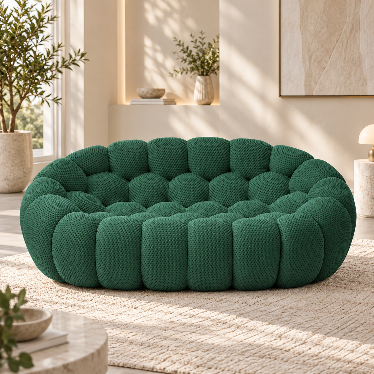 Boneless Sectional — 1/2/3-Seat — Green / 2-Seat