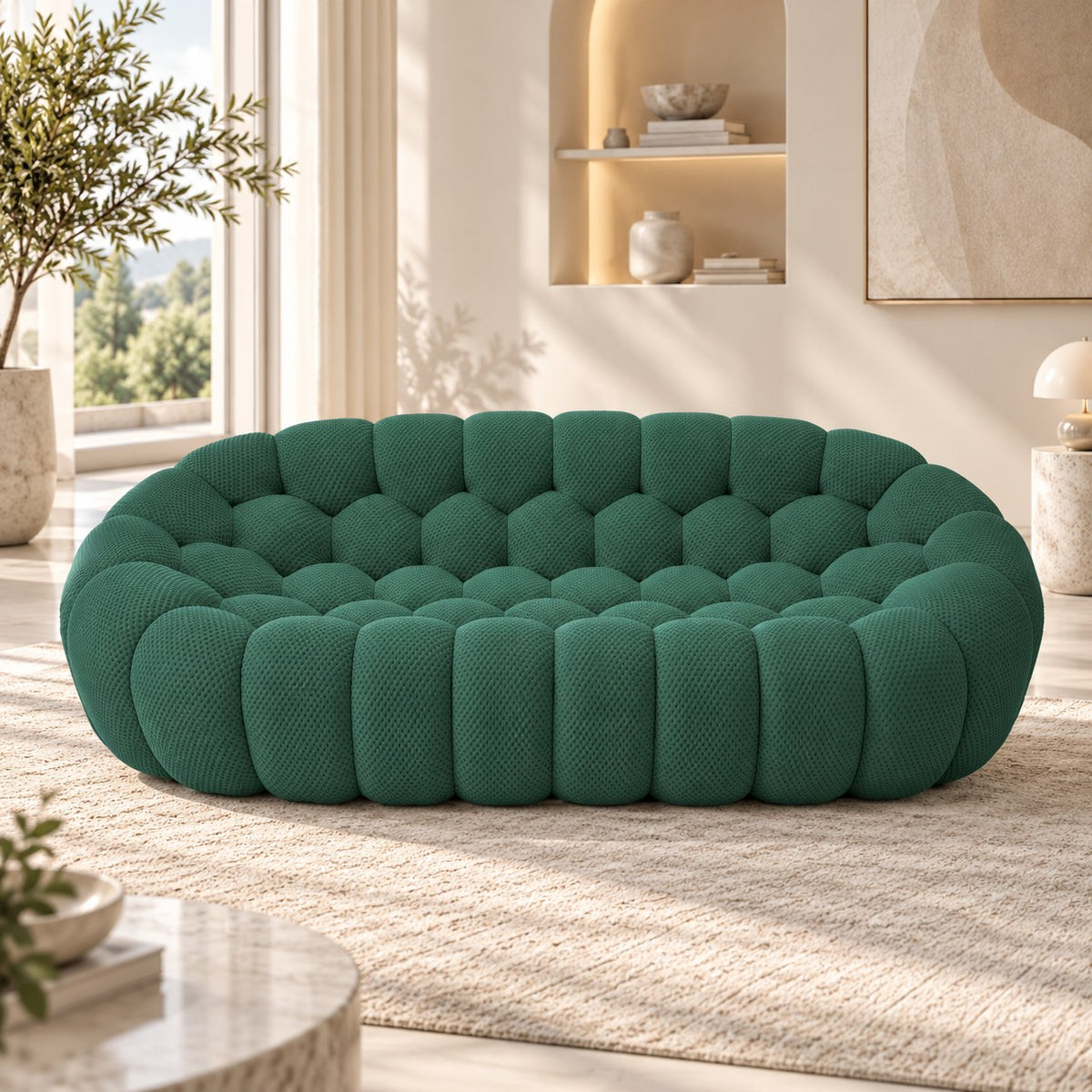 Boneless Sectional — 1/2/3-Seat — Green / 3-Seat