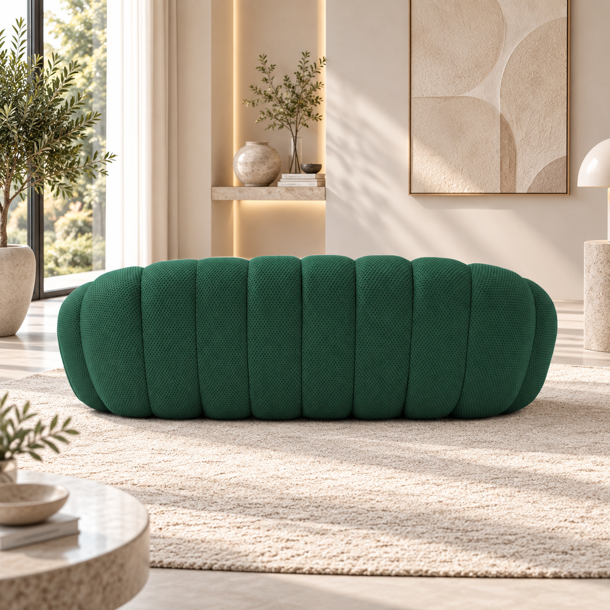 Boneless Sectional — 1/2/3-Seat — Green / 3-Seat