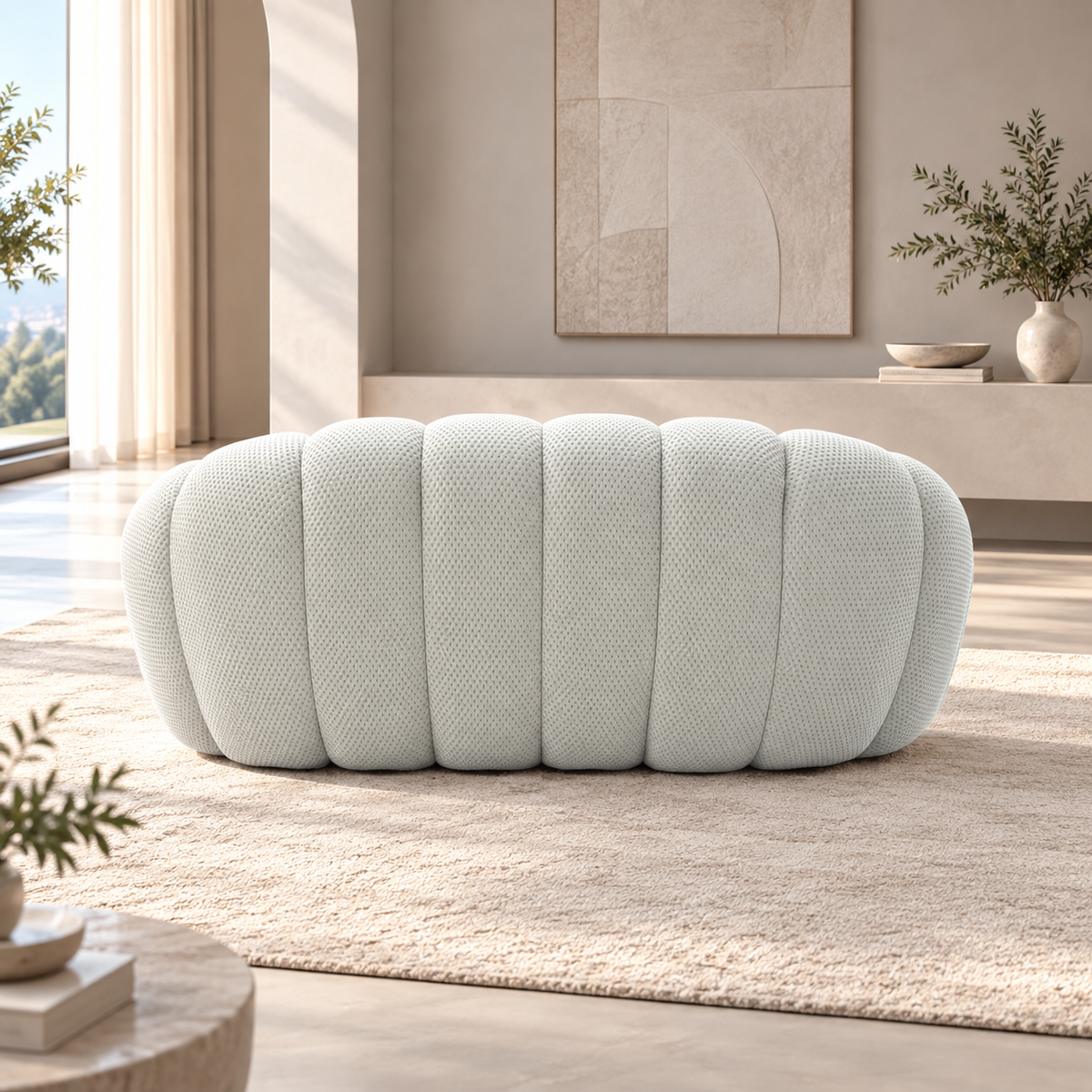Boneless Sectional — 1/2/3-Seat — Light Grey / 2-Seat