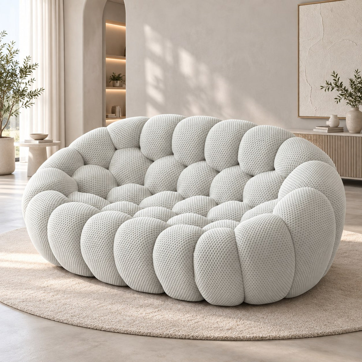 Boneless Sectional — 1/2/3-Seat — Light Grey / 2-Seat
