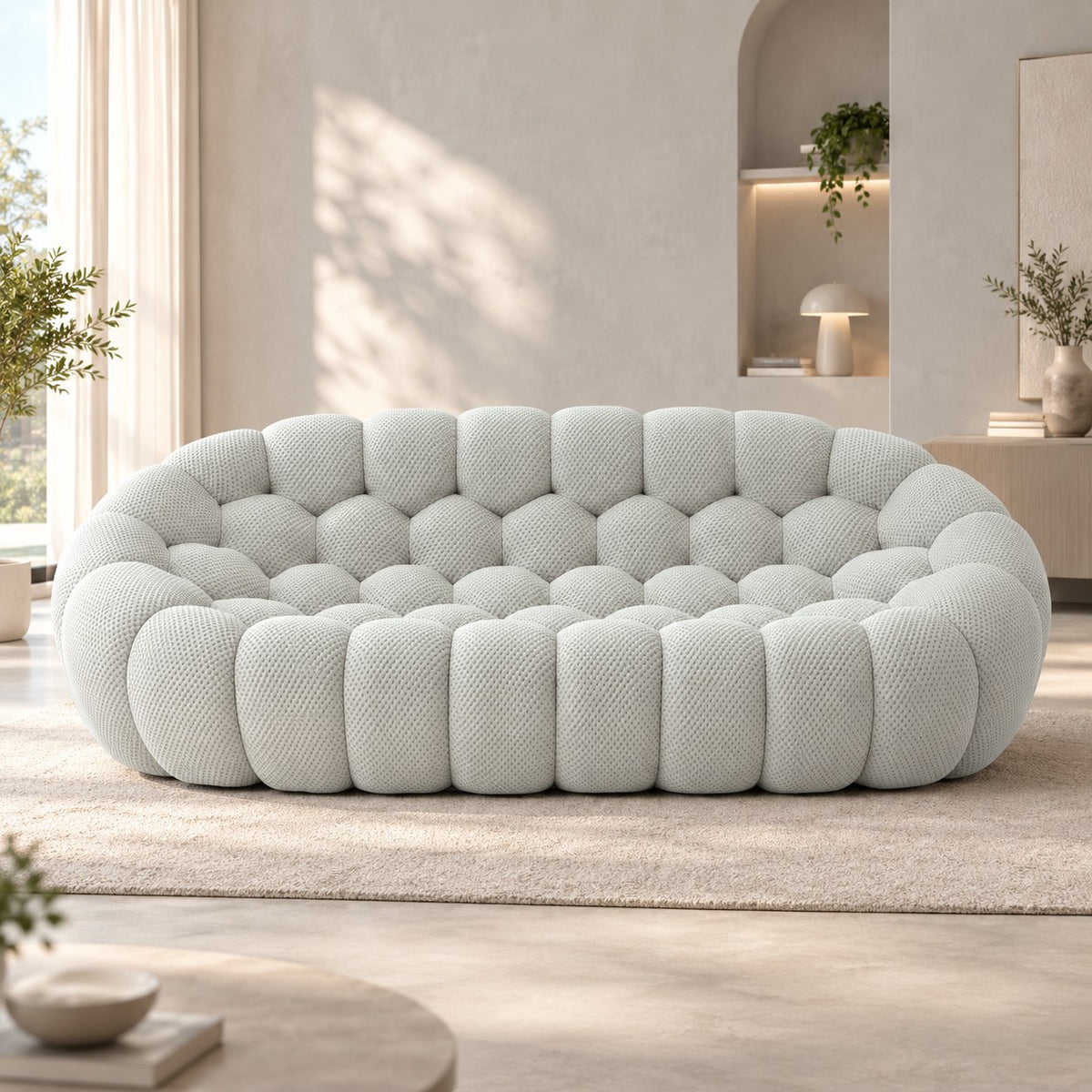 Boneless Sectional — 1/2/3-Seat — Light Grey / 3-Seat