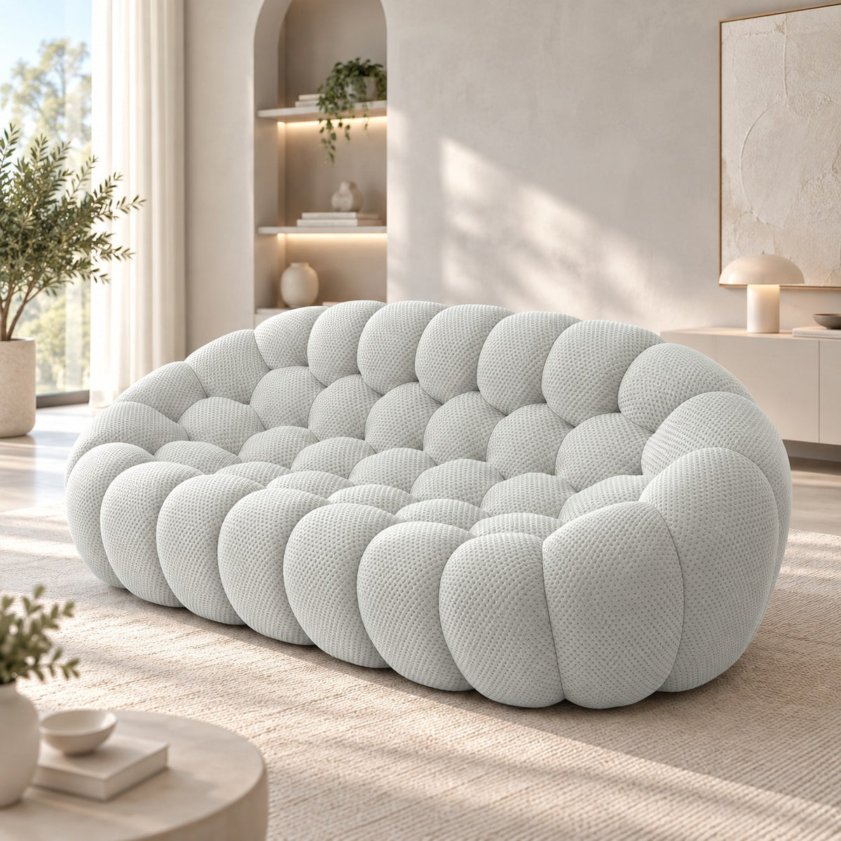 Boneless Sectional — 1/2/3-Seat — Light Grey / 3-Seat
