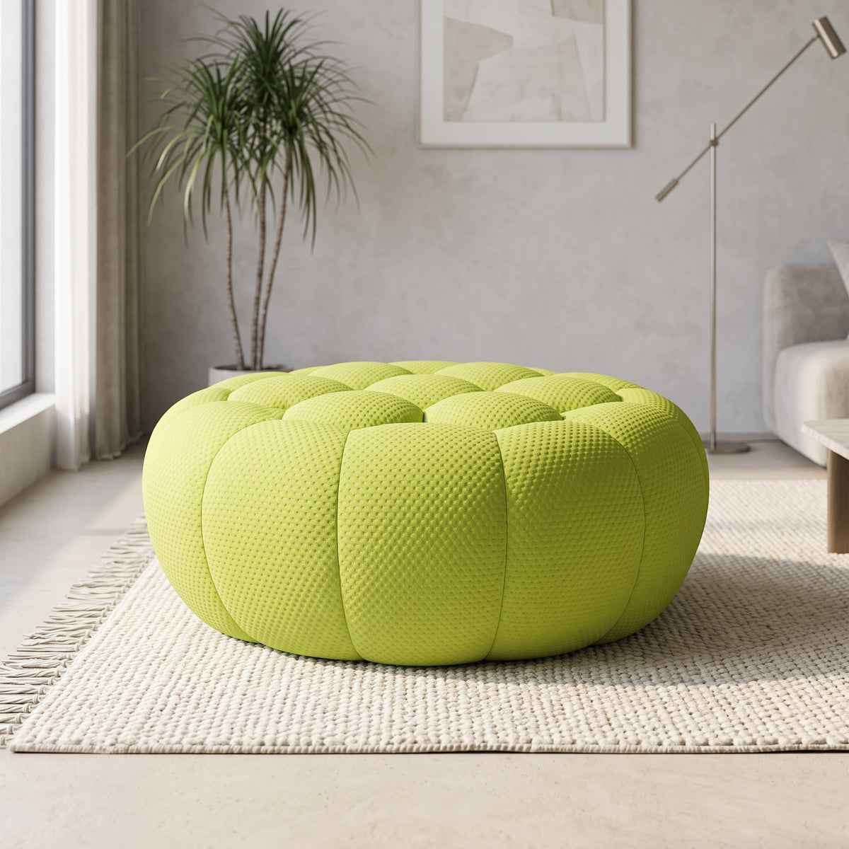 Boneless Sectional — 1/2/3-Seat — Lime Green / 1 Ottoman