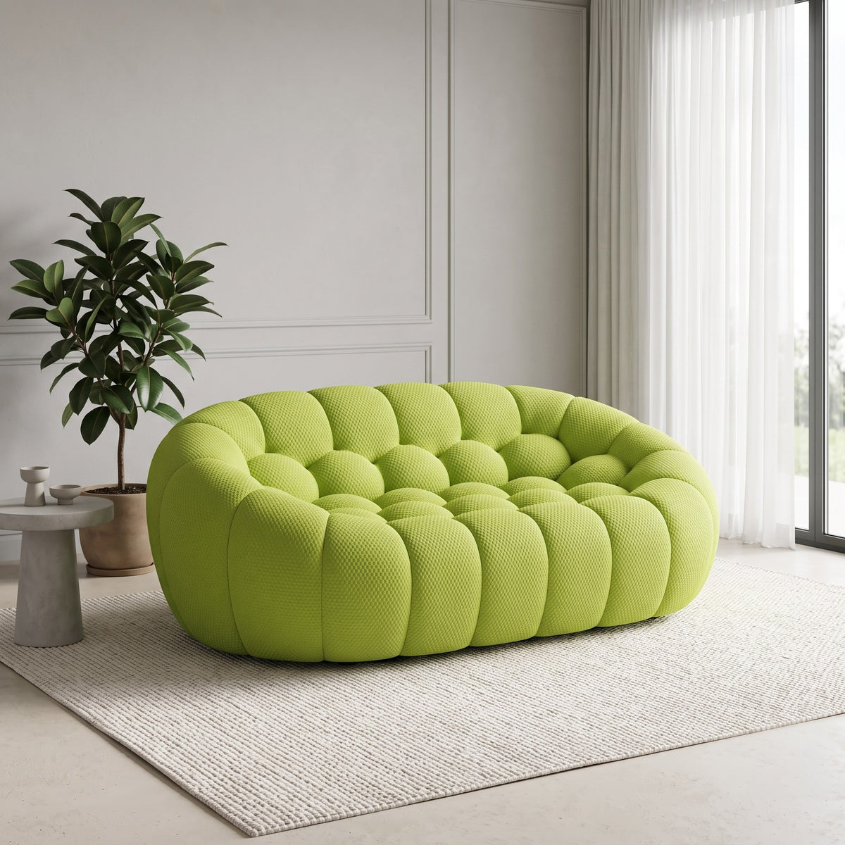 Boneless Sectional — 1/2/3-Seat — Lime Green / 2-Seat