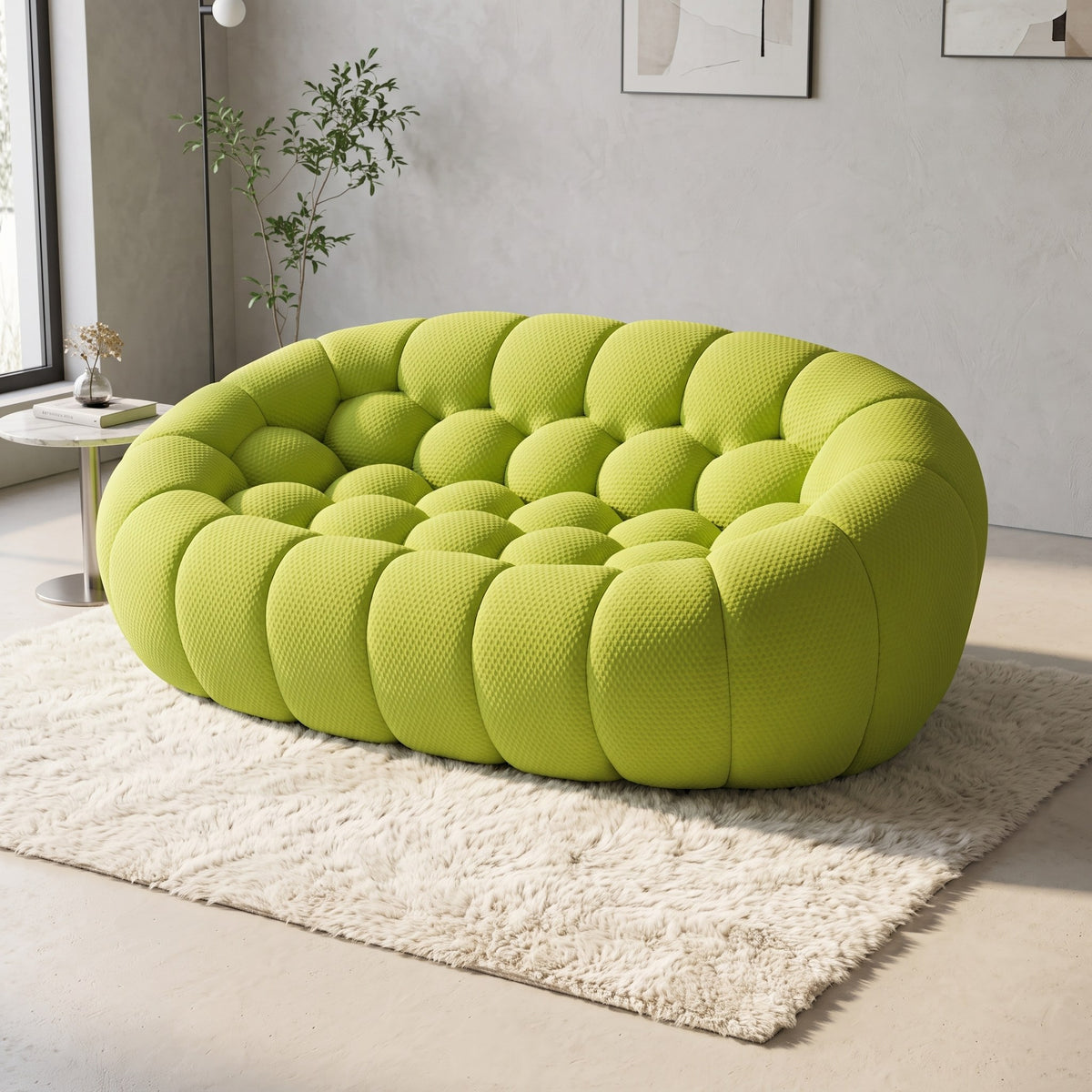 Boneless Sectional — 1/2/3-Seat — Lime Green / 2-Seat