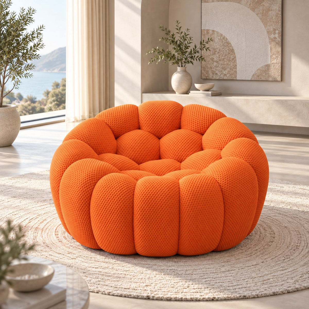 Boneless Sectional — 1/2/3-Seat — Orange / 1-Seat
