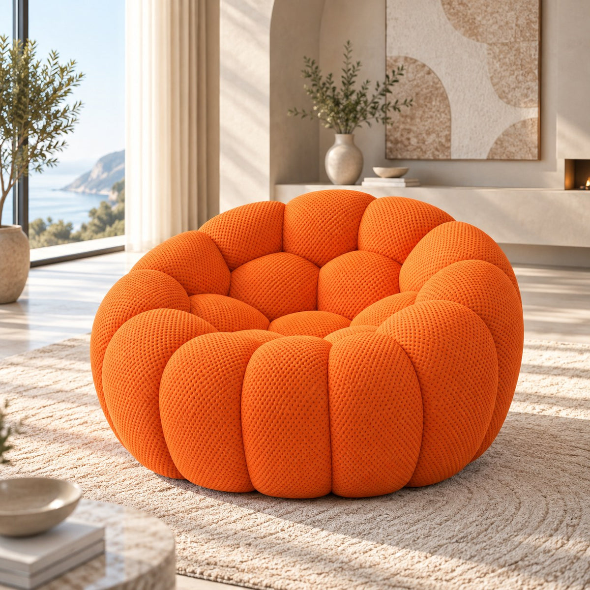 Boneless Sectional — 1/2/3-Seat — Orange / 1-Seat