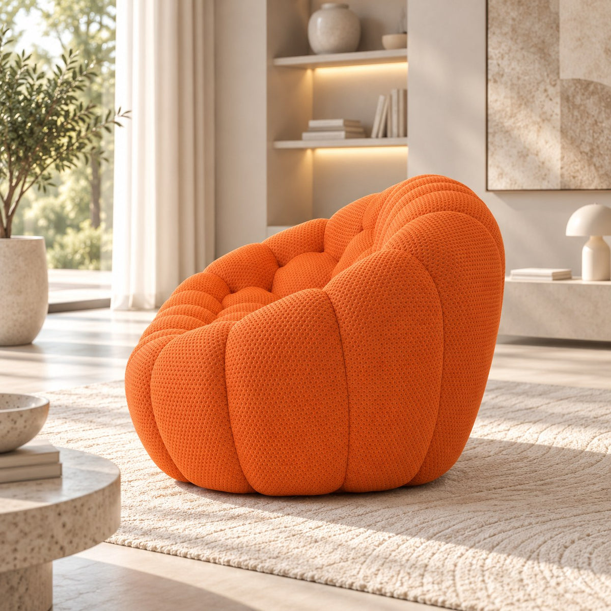 Boneless Sectional — 1/2/3-Seat — Orange / 1-Seat