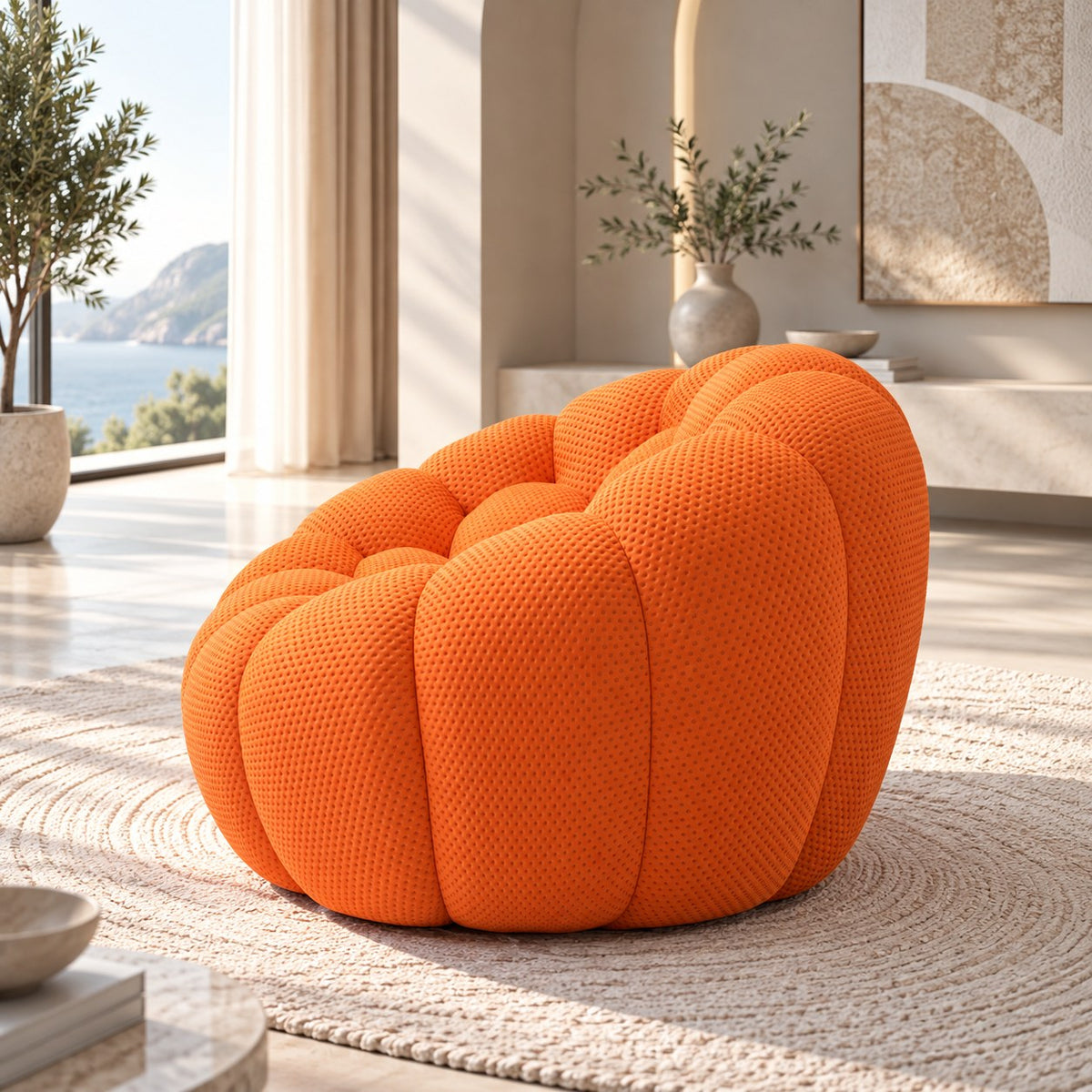 Boneless Sectional — 1/2/3-Seat — Orange / 1-Seat