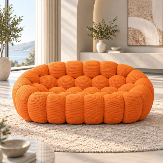 Boneless Sectional — 1/2/3-Seat — Orange / 2-Seat
