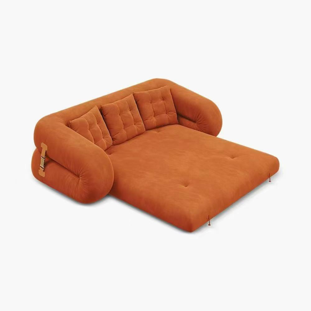 Boneless corduroy fold-out sofa bed