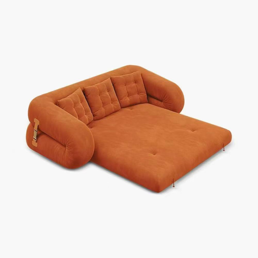 Boneless corduroy fold-out sofa bed