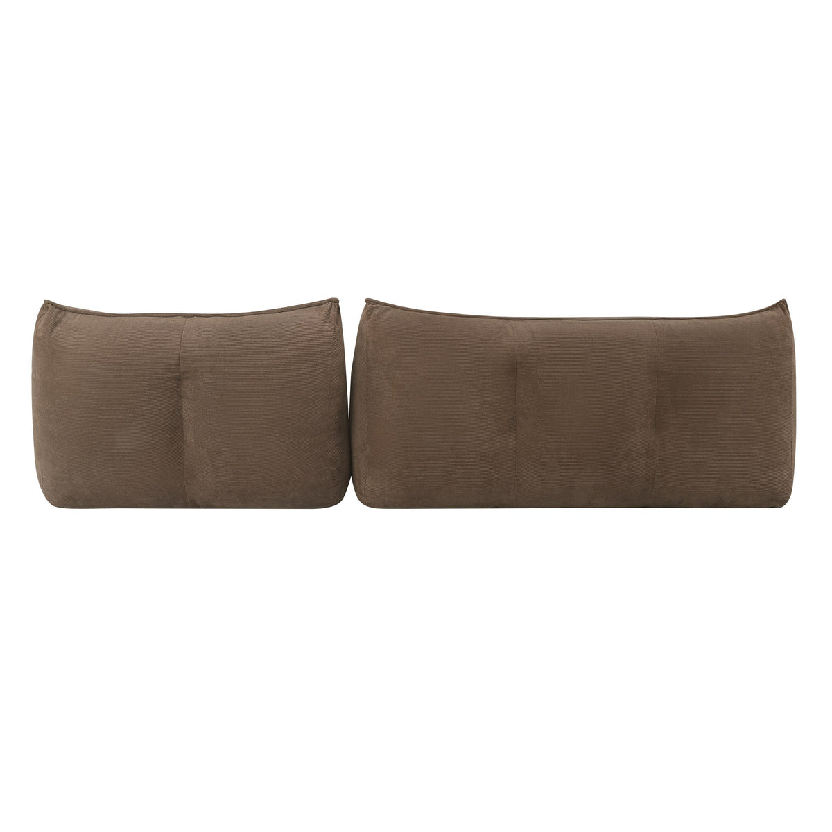 Corduroy Boneless Couch — 2/3-Seat — Brown / 2-Seat + 3-Seat