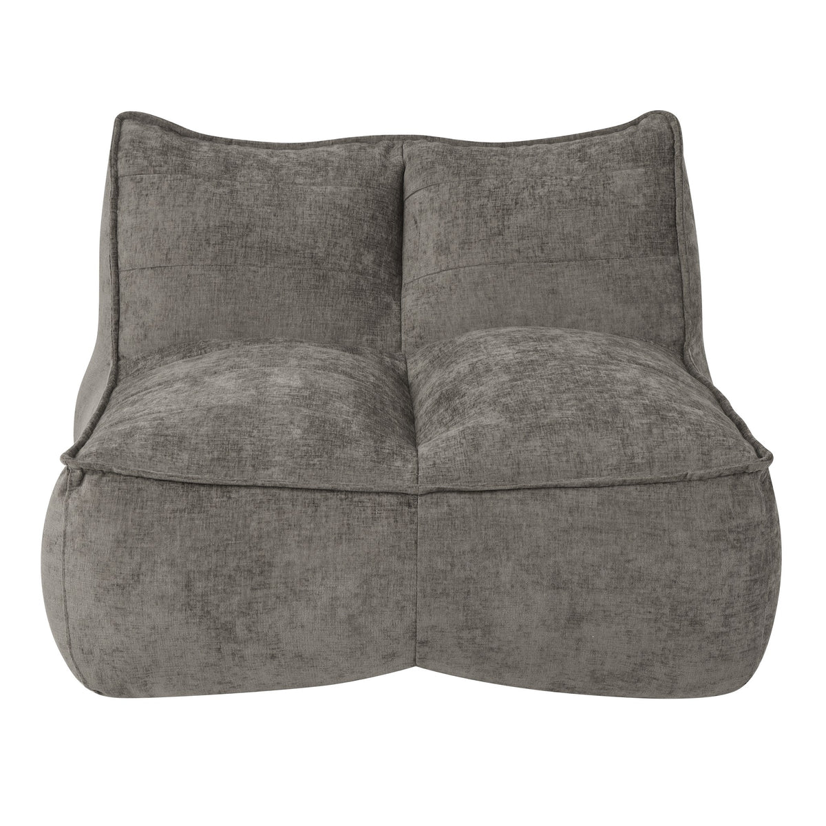 Corduroy Boneless Couch — 2/3-Seat — Dark Brown / 2-Seat