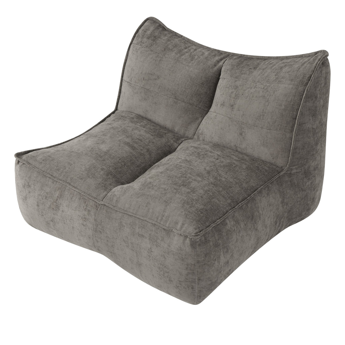 Corduroy Boneless Couch — 2/3-Seat — Dark Brown / 2-Seat