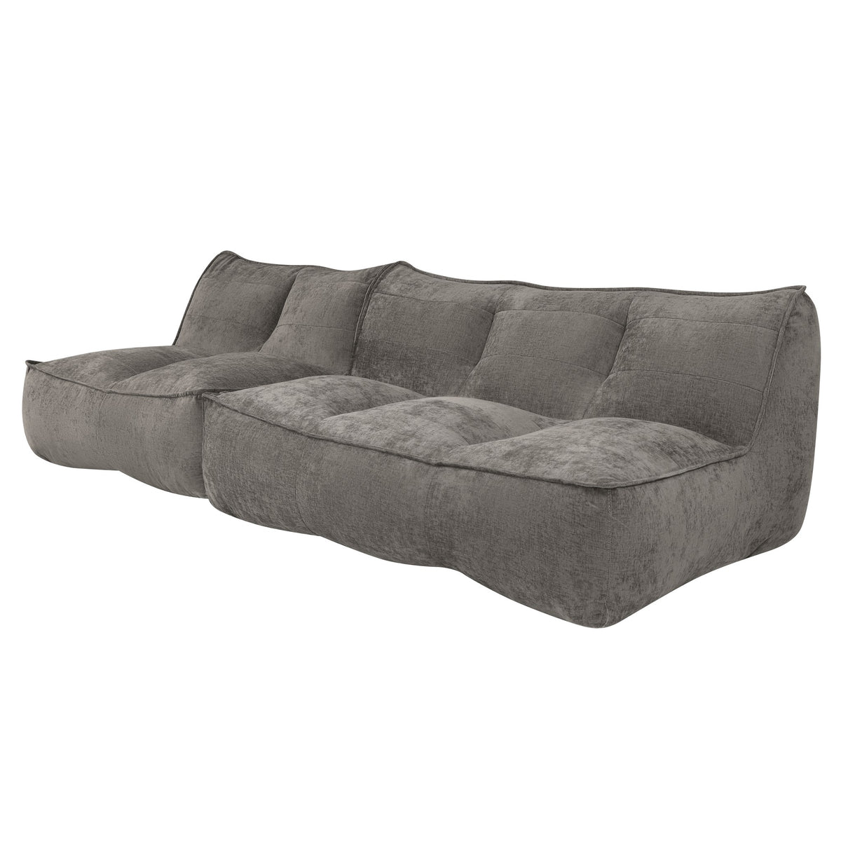 Corduroy Boneless Couch — 2/3-Seat — Dark Brown / 2-Seat + 3-Seat