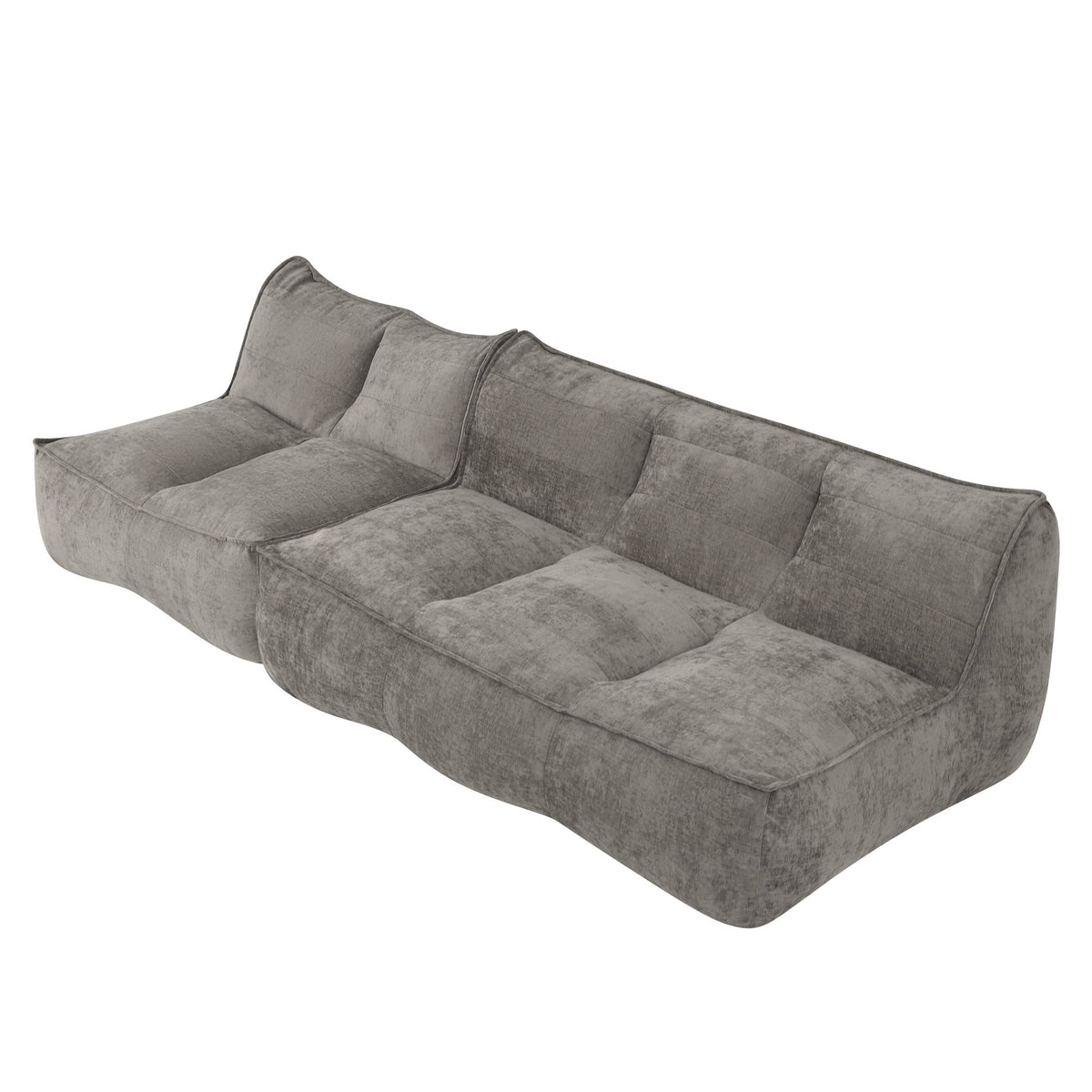 Corduroy Boneless Couch — 2/3-Seat — Dark Brown / 2-Seat + 3-Seat