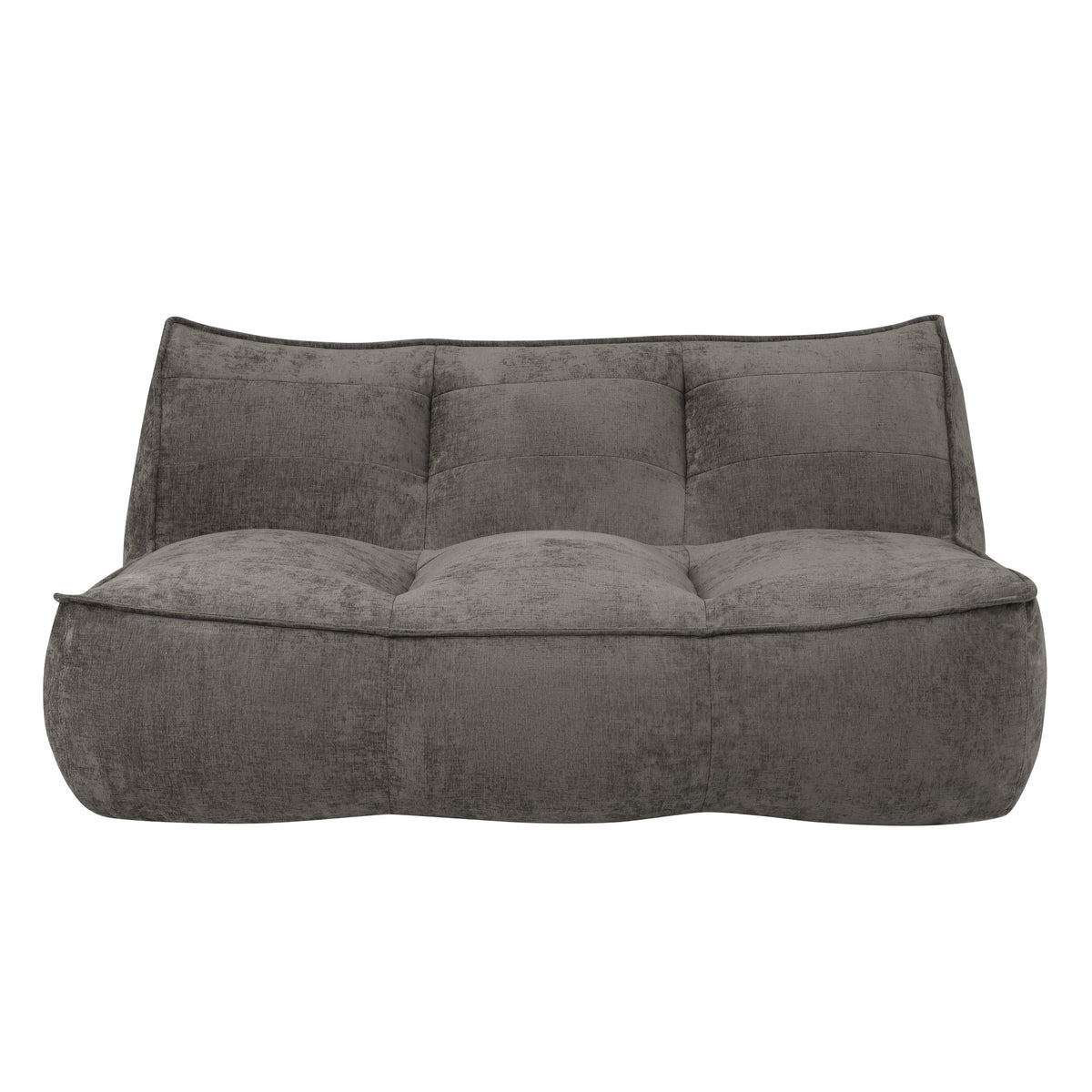 Corduroy Boneless Couch — 2/3-Seat — Dark Brown / 3-Seat