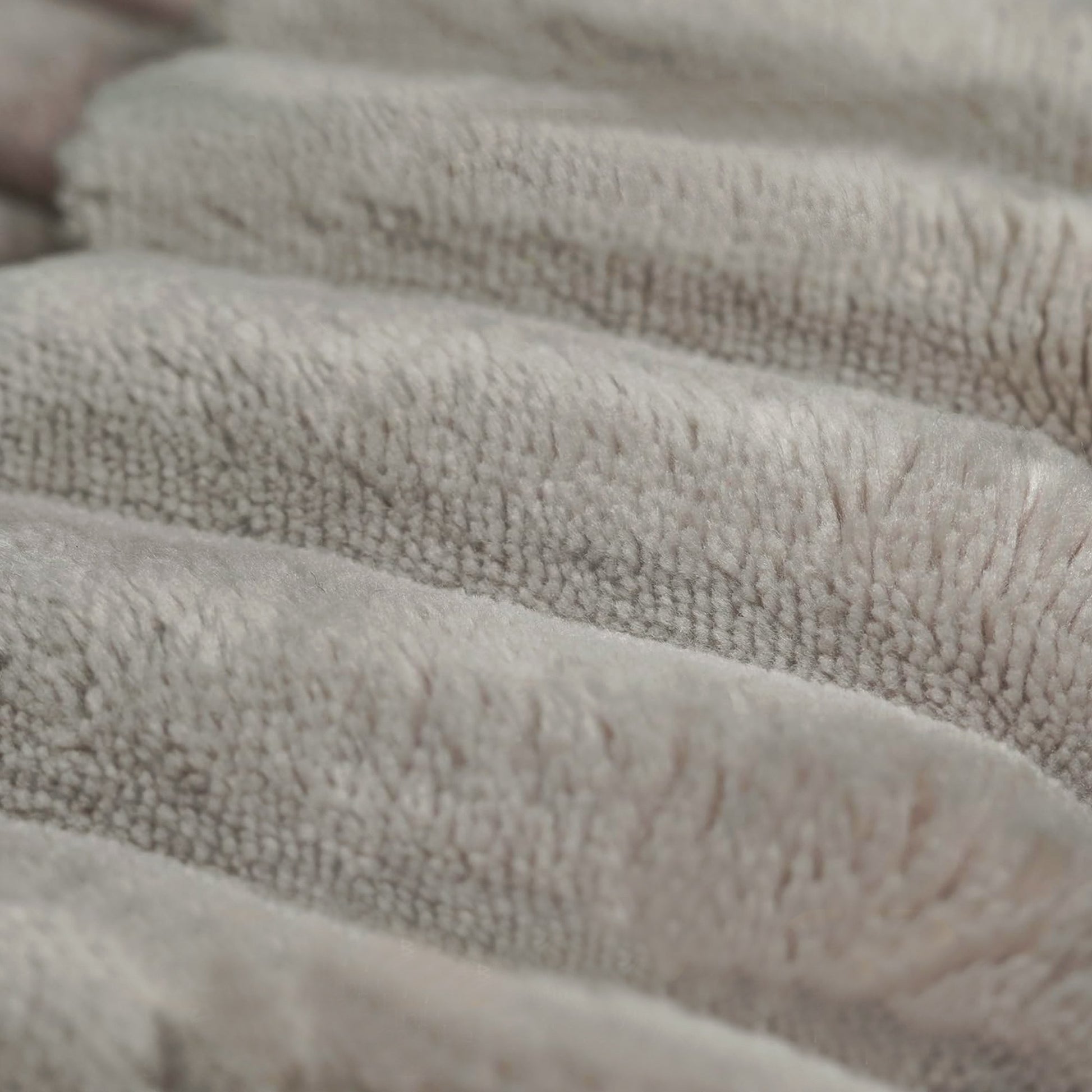 Close-up of the wide-wale camel corduroy fabric and channel stitching — Camel / 2-Seat (63"W)
