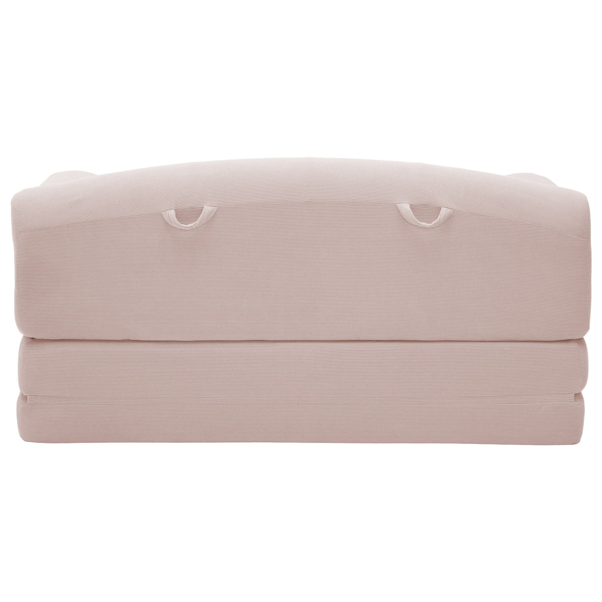 Corduroy Boneless Sofa Bed — 2-Seat, 57"W — Baby Pink