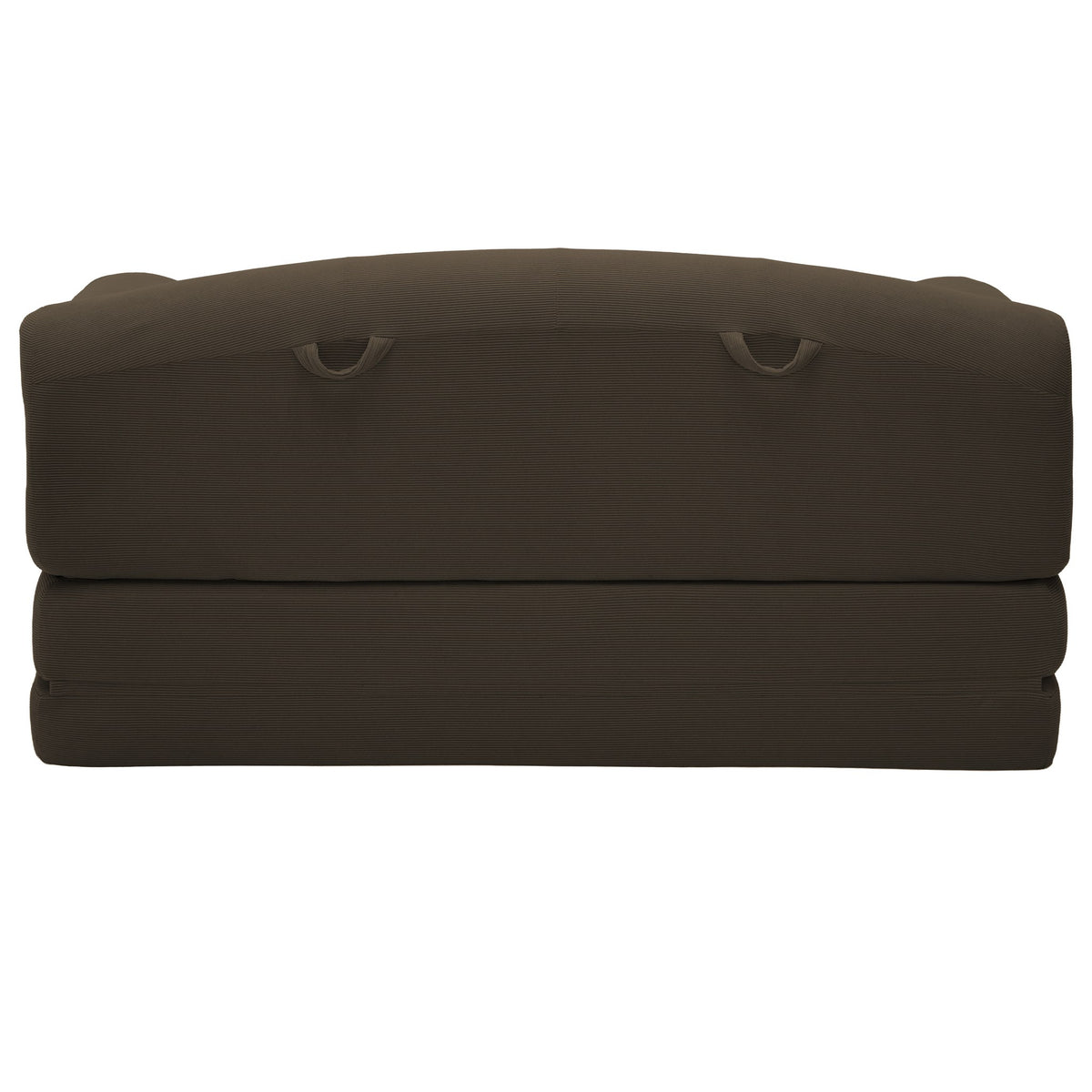 Corduroy Boneless Sofa Bed — 2-Seat, 57"W — Brown