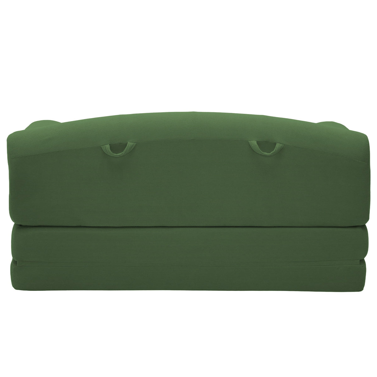 Corduroy Boneless Sofa Bed — 2-Seat, 57"W — Green