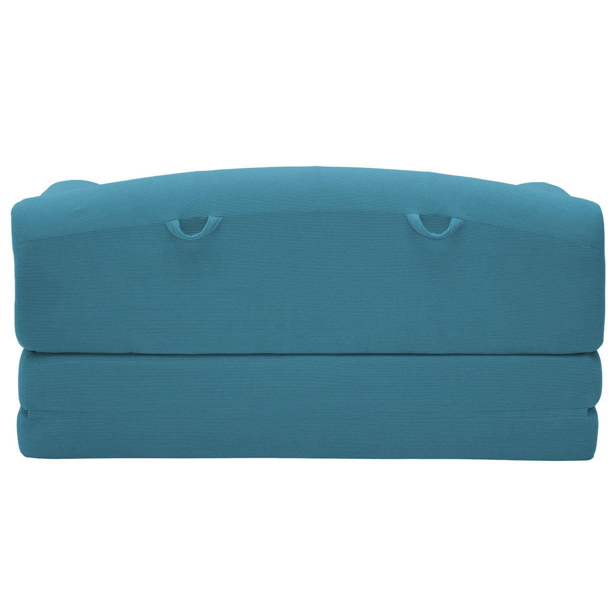 Corduroy Boneless Sofa Bed — 2-Seat, 57"W — Sky Blue