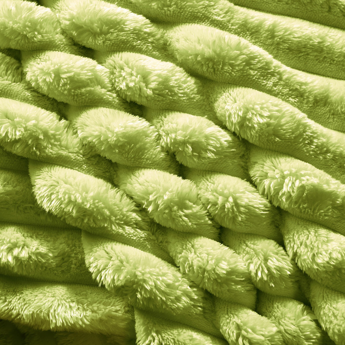 Close-up of the seams and stitching on the green fabric boneless couch — Green / 1 Piece