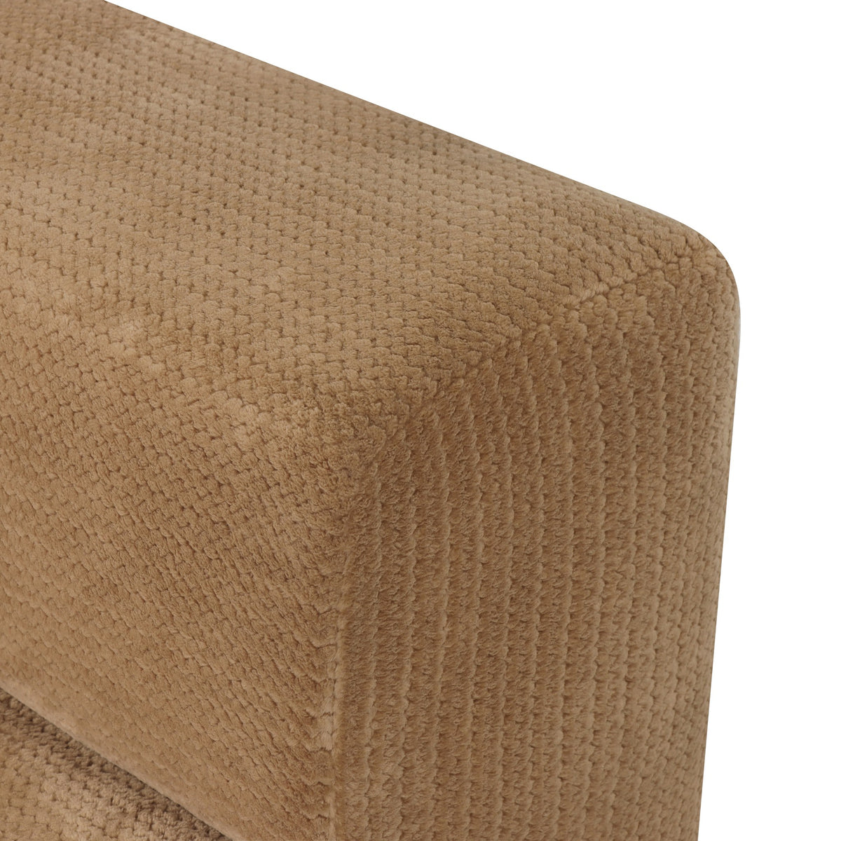 Fabric Boneless Loveseat — 2-Seat — Camel