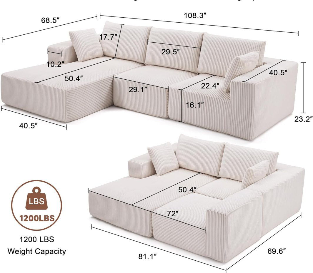 The Halo — Boneless Corner Sofa