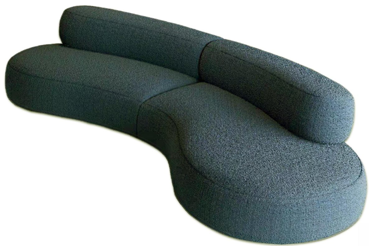 The Crescent — Curved Boneless Sofa