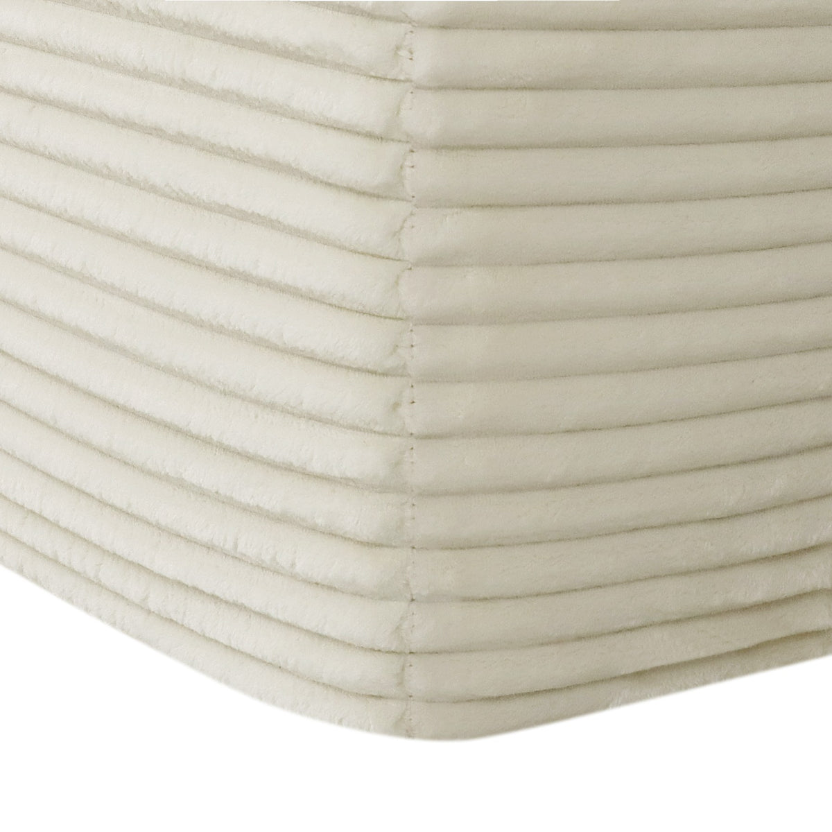 Plush Boneless Loveseat — 2-Seat — White