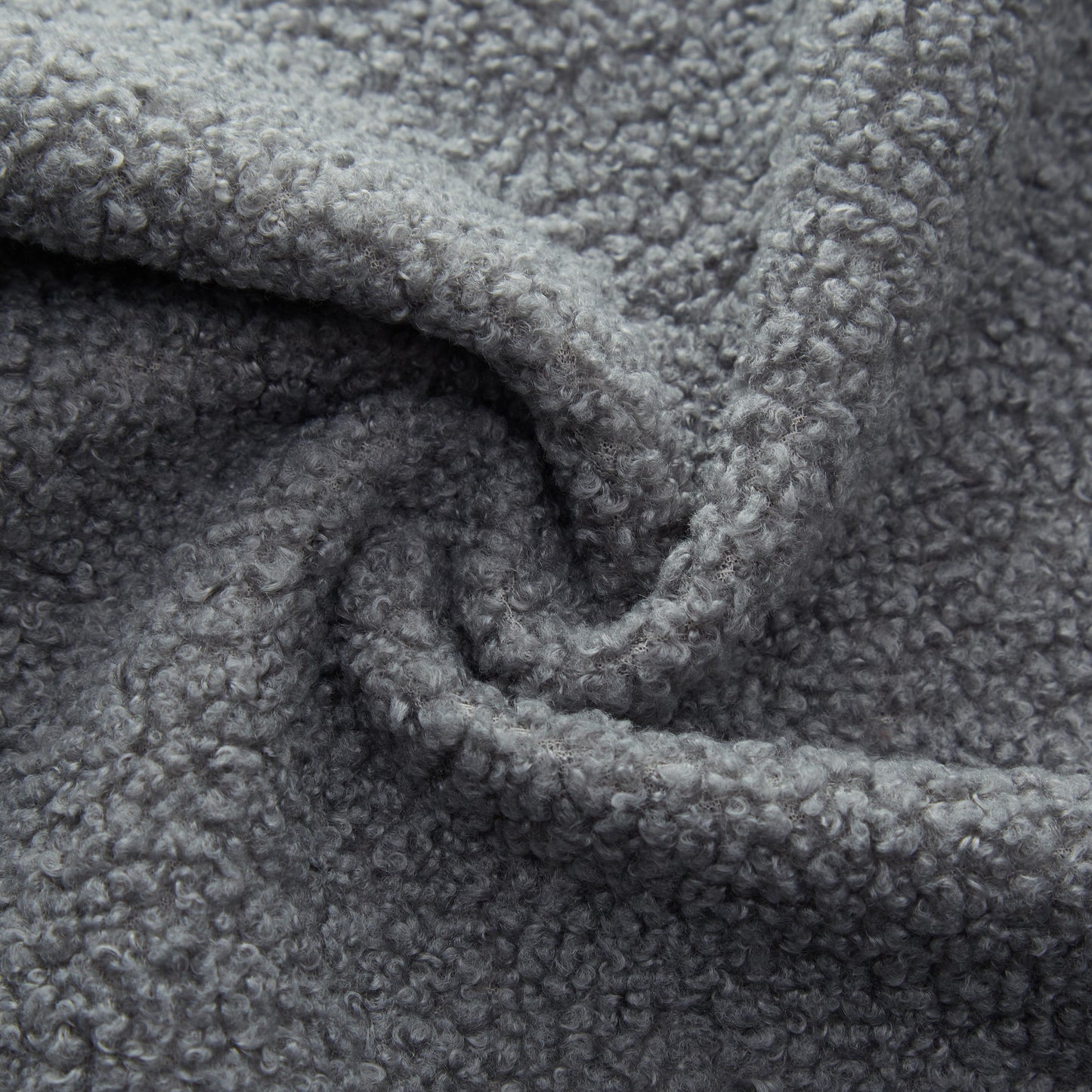 Sherpa Fleece Boneless Sofa Bed — 2-Seat — Grey