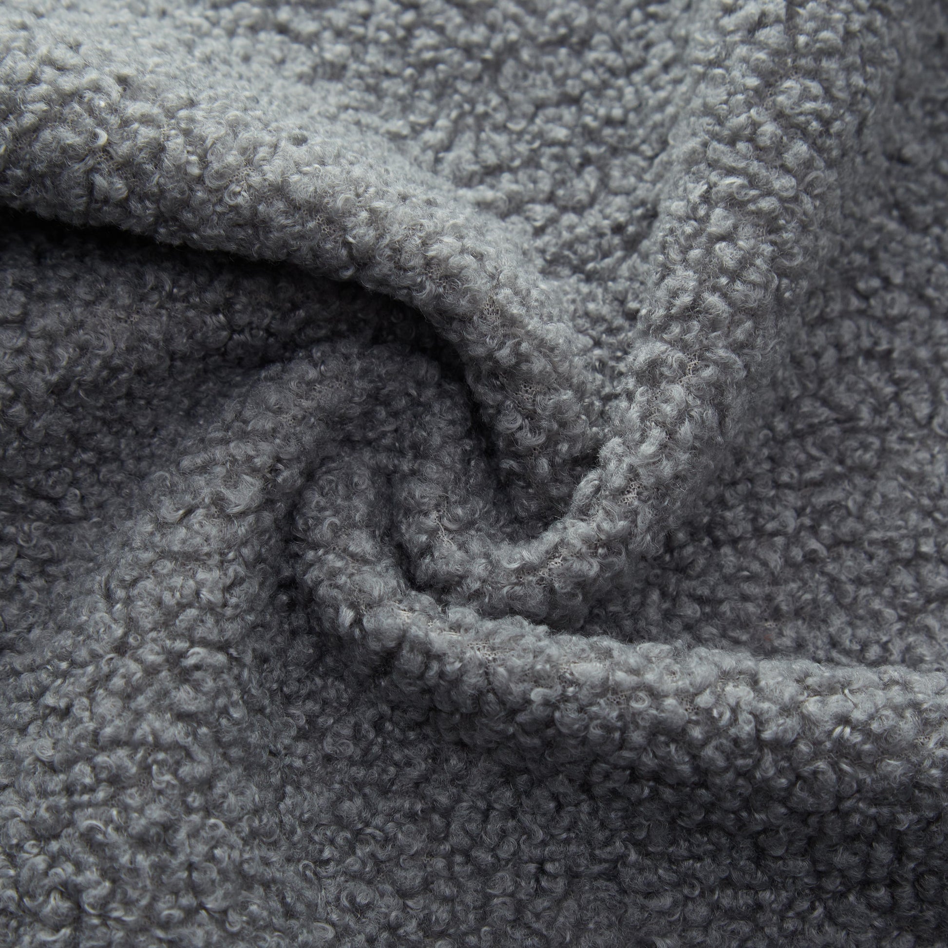Sherpa Fleece Boneless Sofa Bed — 2-Seat — Grey