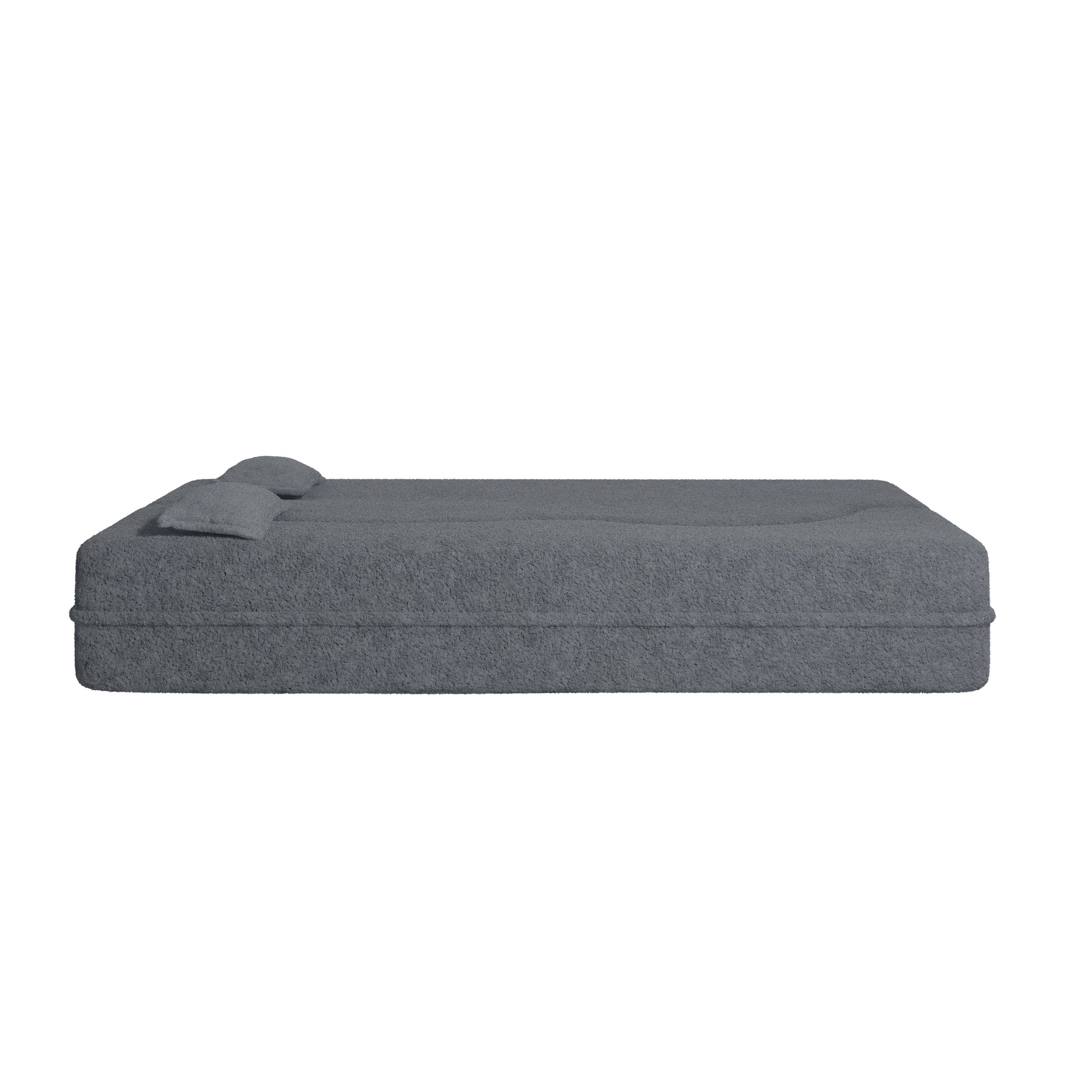 Corduroy Compression Loveseat — 2-Seat, 78"W — Grey