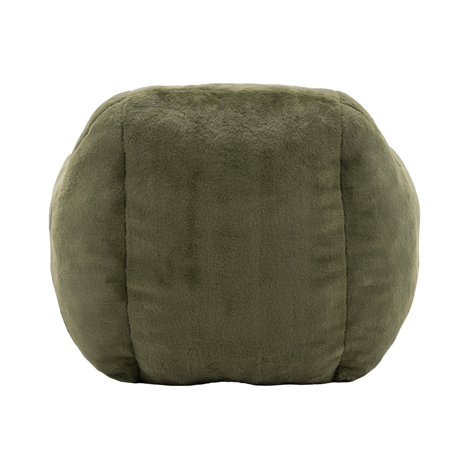 Faux Fur Compression Accent Chair — 1-Seat, 42"W — Green / 1-Seat