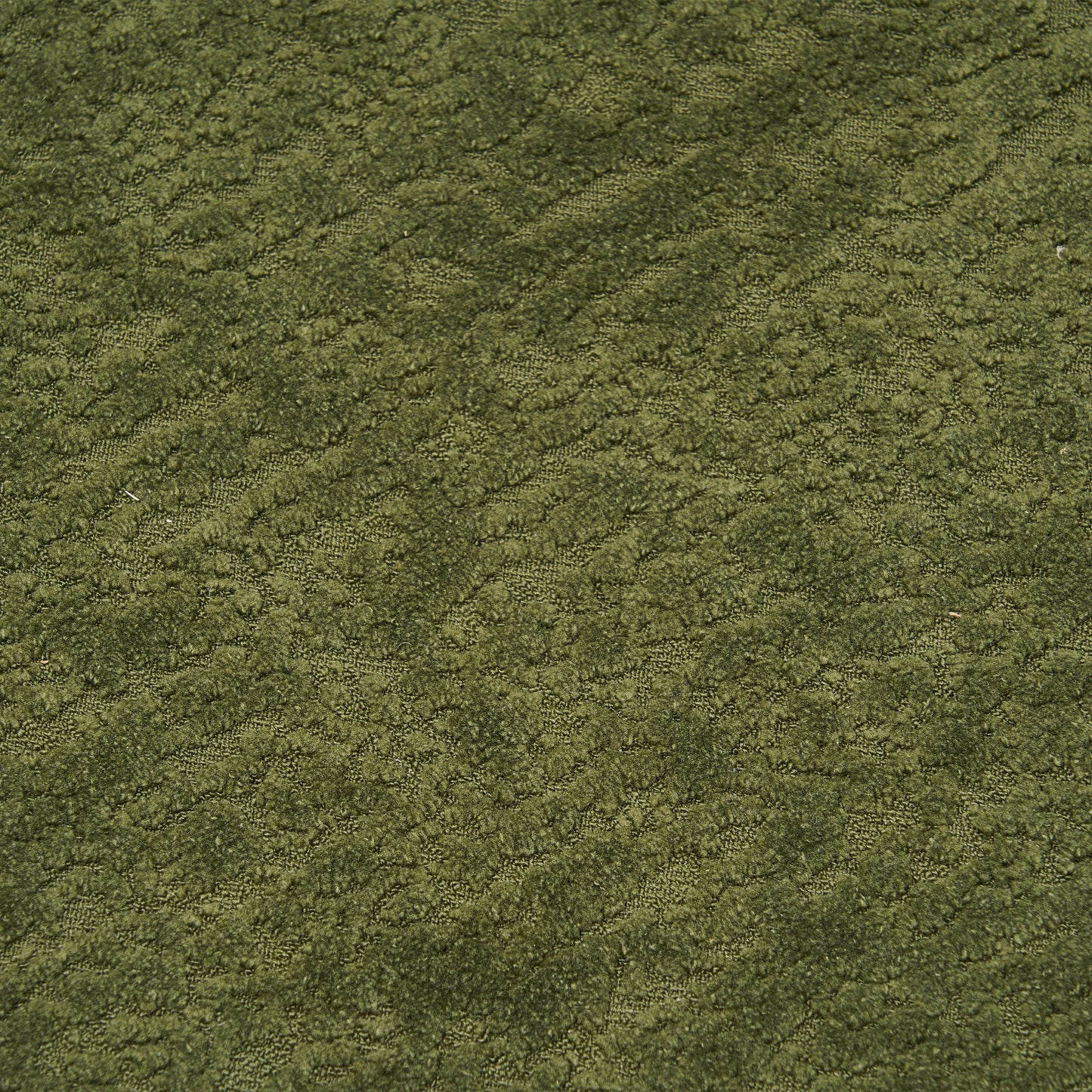 Chenille Spring-Core Compression Sofa — 4-Seat, 110"W — Green