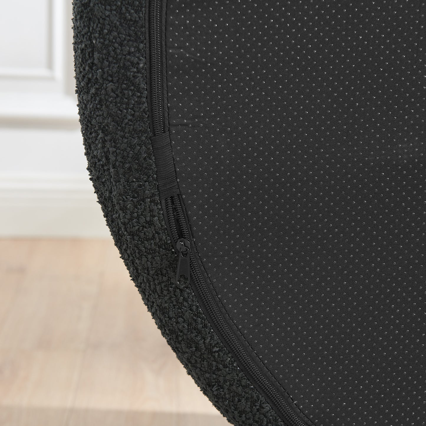 Fabric Compression Sofa — 1-Seat — Black
