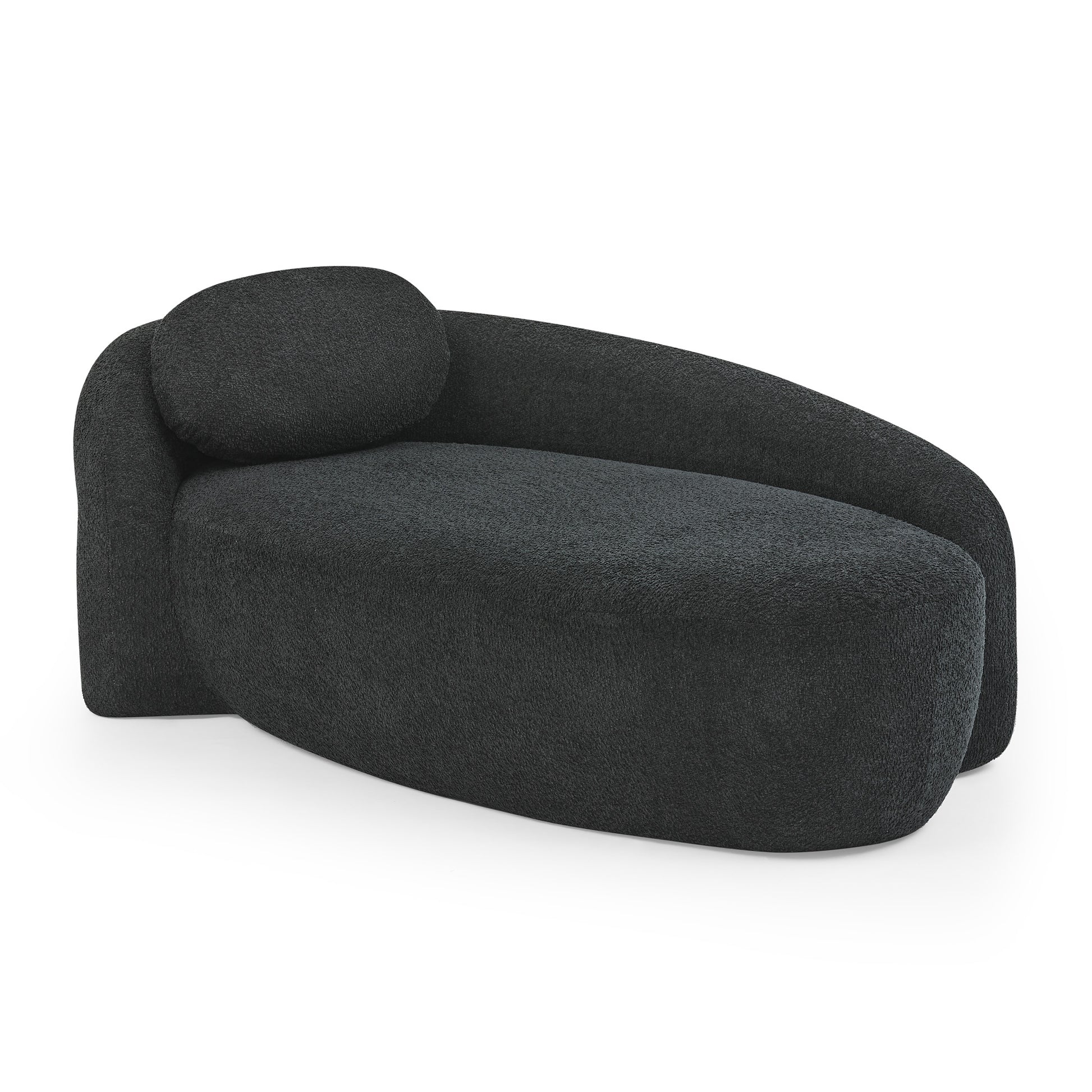 Fabric Compression Sofa — 1-Seat — Black