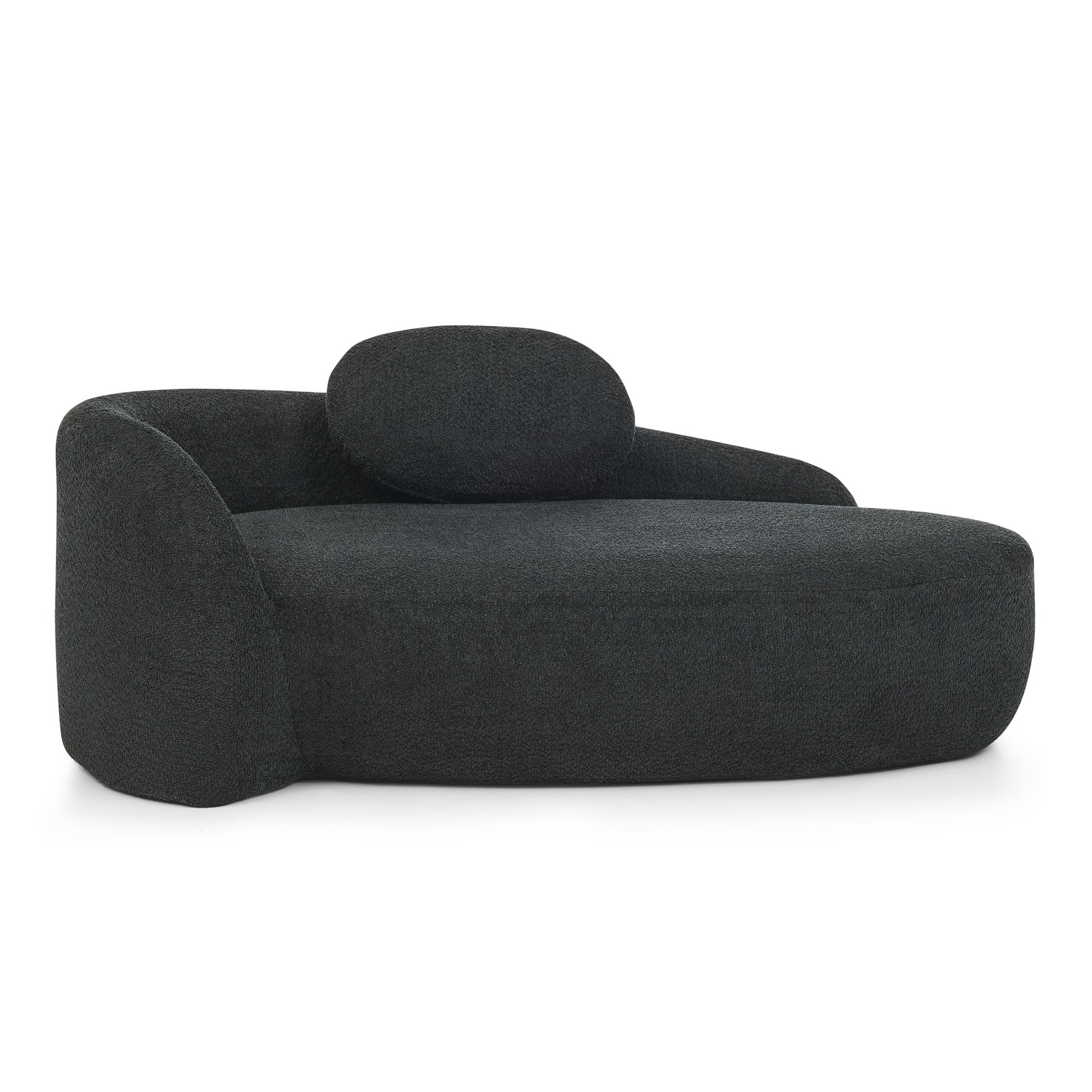 Fabric Compression Sofa — 1-Seat — Black